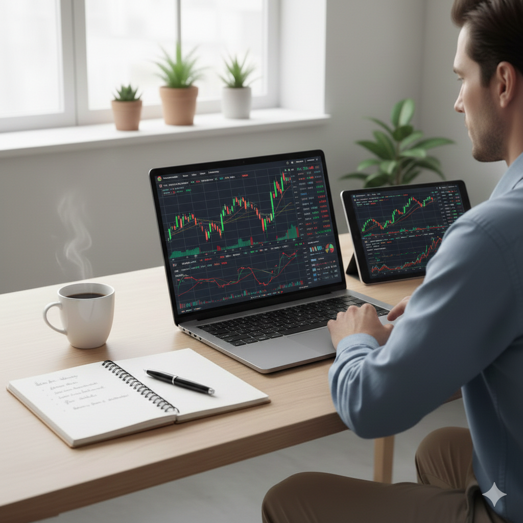 Gemini_Generated_Image_ikrnbtikrnbtikrn Forex market trading and analysis with currency charts
