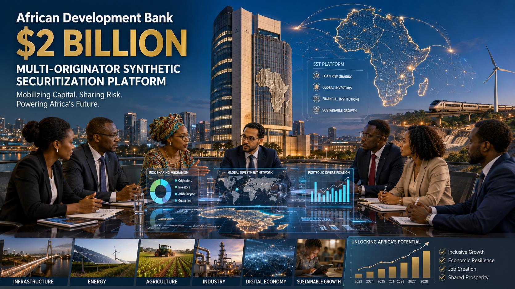 africAfrican Development Bank Launches $2 Billion SST Loan Risk-Sharing Platforman-development-bank-2-billion-sst-platform-loan-risk-sharing-africa African Development Bank $2 billion SST Platform for loan risk sharing and development finance in Africa